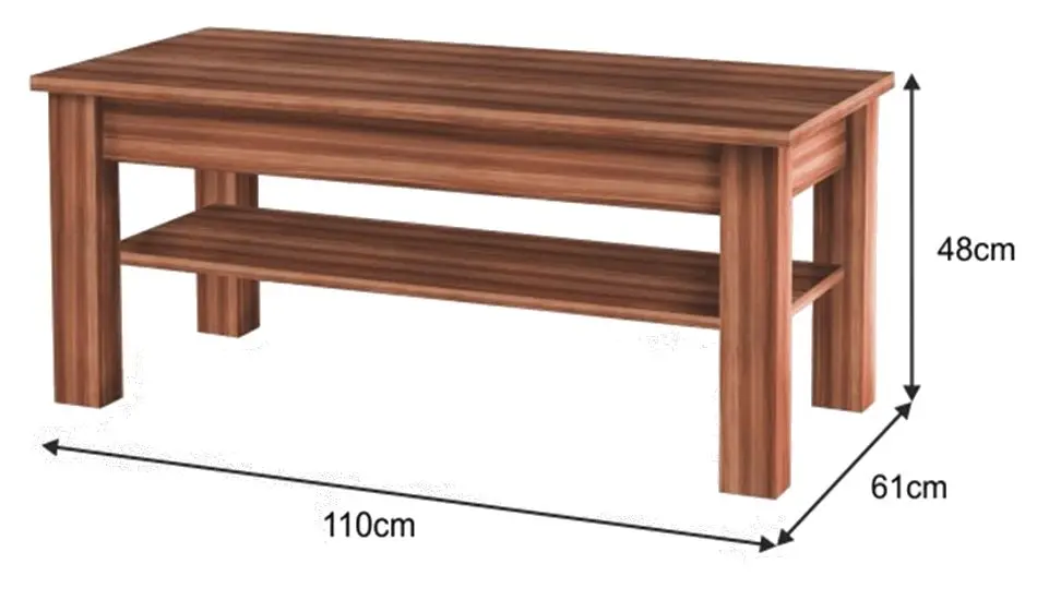 Журнальный столик Mobhaus Cheris 9 (Plum/Graphite Gray)