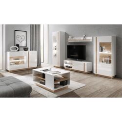 Masa pentru reviste Mobhaus City (White/Grandson Oak) Thumb