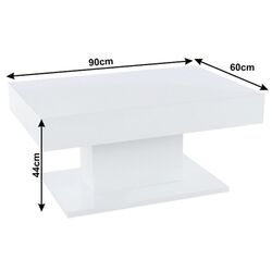 Журнальный столик Mobhaus Dikaro (White Extra High Gloss) Thumb