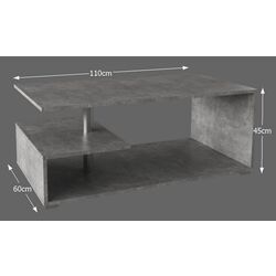 Masa pentru reviste Mobhaus Dorisa (Concrete) Thumb