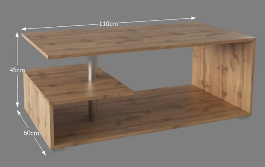 Masa pentru reviste Mobhaus Dorisa (Wotan Oak) - 2