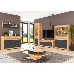Masa pentru reviste Mobhaus Fidel T (Craft Oak Golden/Graphite Gray) Thumb