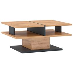 Masa pentru reviste Mobhaus Fidel T (Craft Oak Golden/Graphite Gray)