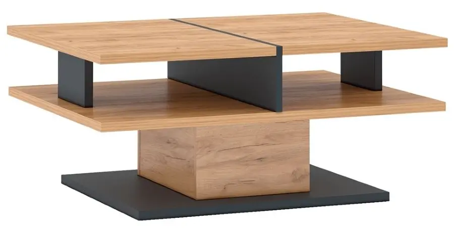 Masa pentru reviste Mobhaus Fidel T (Craft Oak Golden/Graphite Gray)