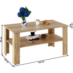 Журнальный столик Mobhaus Gaudi (Artisan Oak) Thumb