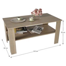 Masa pentru reviste Mobhaus Gaudi (Sonoma Oak) Thumb