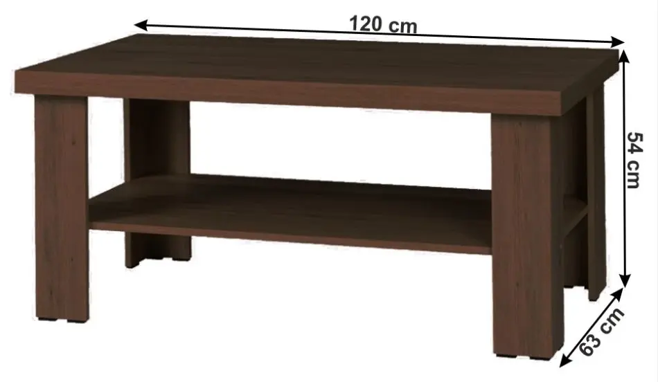 Masa pentru reviste Mobhaus Hilard AR11 (Stirling Oak)