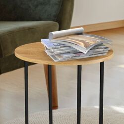 Masa pentru reviste Mobhaus Imsar (Oak/Black) Thumb