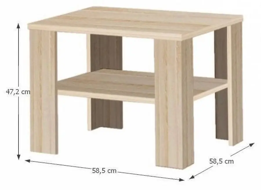 Журнальный столик Mobhaus Intersys 21 (Sonoma Oak) - 2