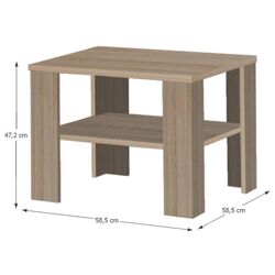 Masa pentru reviste Mobhaus Intersys 21 (Sonoma Oak Truffle) Thumb