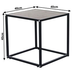 Masa pentru reviste Mobhaus Jakim Typ 1 (Oak/Black) Thumb