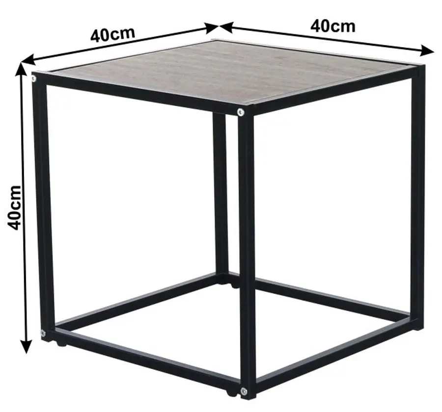 Masa pentru reviste Mobhaus Jakim Typ 1 (Oak/Black)