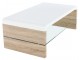 Masa pentru reviste Mobhaus Kontex 2 New (Sonoma Oak/White Extra High Gloss)