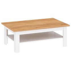 Журнальный столик Tempo Kondela Lanzette T (White/Craft Oak Golden)