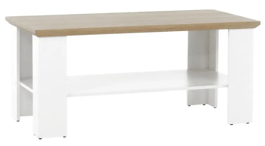Журнальный столик Mobhaus Leon MZ17 (White/Grand Oak)