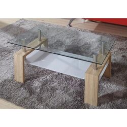 Masa pentru reviste Mobhaus Libor New (Sonoma Oak/Glass) Thumb