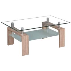 Masa pentru reviste Mobhaus Libor New (Sonoma Oak/Glass)