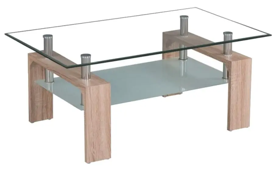 Masa pentru reviste Mobhaus Libor New (Sonoma Oak/Glass)