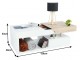 Masa pentru reviste Mobhaus Melida (White Extra High Gloss/Sonoma Oak)