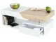 Masa pentru reviste Mobhaus Melida (White Extra High Gloss/Sonoma Oak)