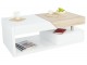 Masa pentru reviste Mobhaus Melida (White Extra High Gloss/Sonoma Oak)