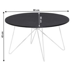 Masa pentru reviste Mobhaus Mikel New (Black Oak/White) Thumb