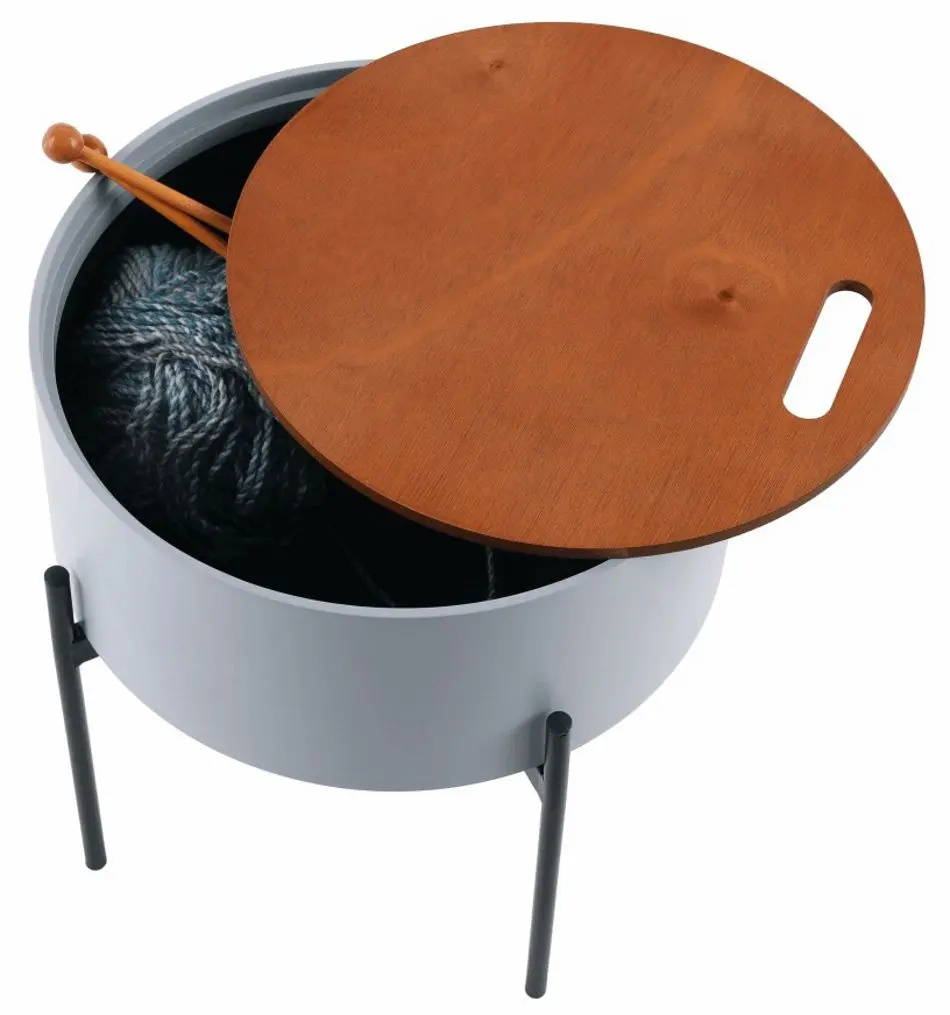 Masa pentru reviste Mobhaus Mosai (Gray/Natural) - 5