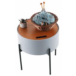 Masa pentru reviste Mobhaus Mosai (Gray/Natural) Thumb