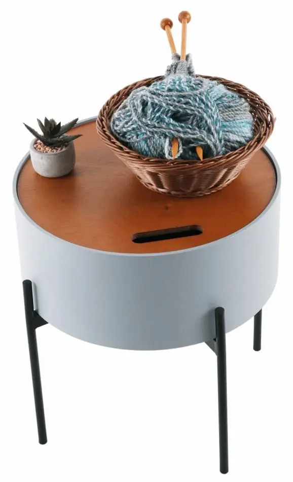 Masa pentru reviste Mobhaus Mosai (Gray/Natural) - 4