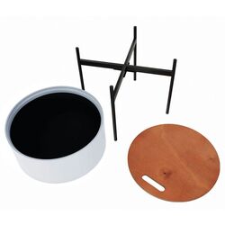 Masa pentru reviste Mobhaus Mosai (Gray/Natural) Thumb