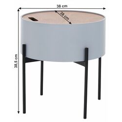 Masa pentru reviste Mobhaus Mosai (Gray/Natural) Thumb