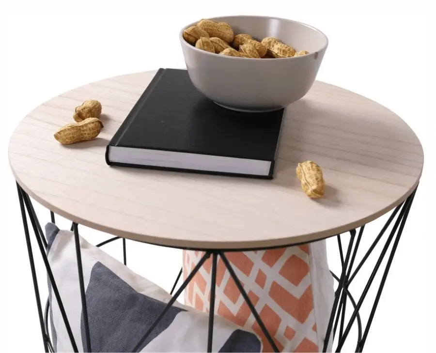 Masa pentru reviste Mobhaus Nancer (Natural/Black)