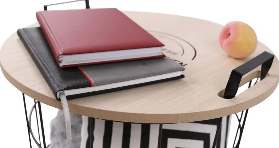 Masa pentru reviste Mobhaus Nando (Natural/Black) - 6