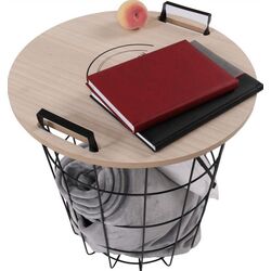 Masa pentru reviste Mobhaus Nando (Natural/Black) Thumb