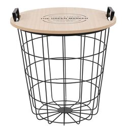 Masa pentru reviste Mobhaus Nando (Natural/Black) Thumb