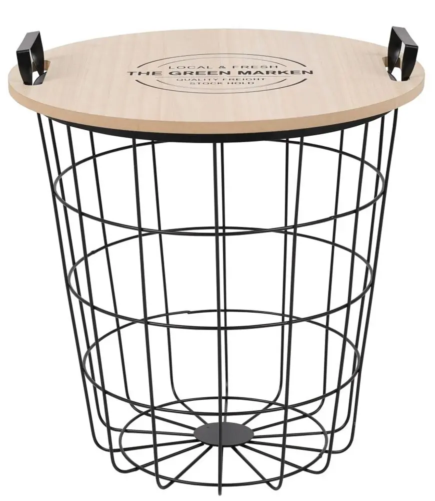 Masa pentru reviste Mobhaus Nando (Natural/Black) - 5