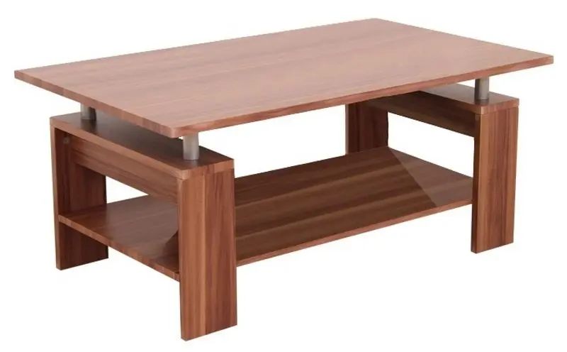 Журнальный столик Mobhaus Roko (Light Walnut/Silver)