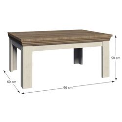 Журнальный столик Tempo Kondela Royal LN (Northern Pine/Wild Oak) Thumb