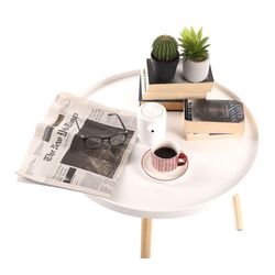 Masa pentru reviste Mobhaus Sanse Typ 1 (White/Natural) Thumb