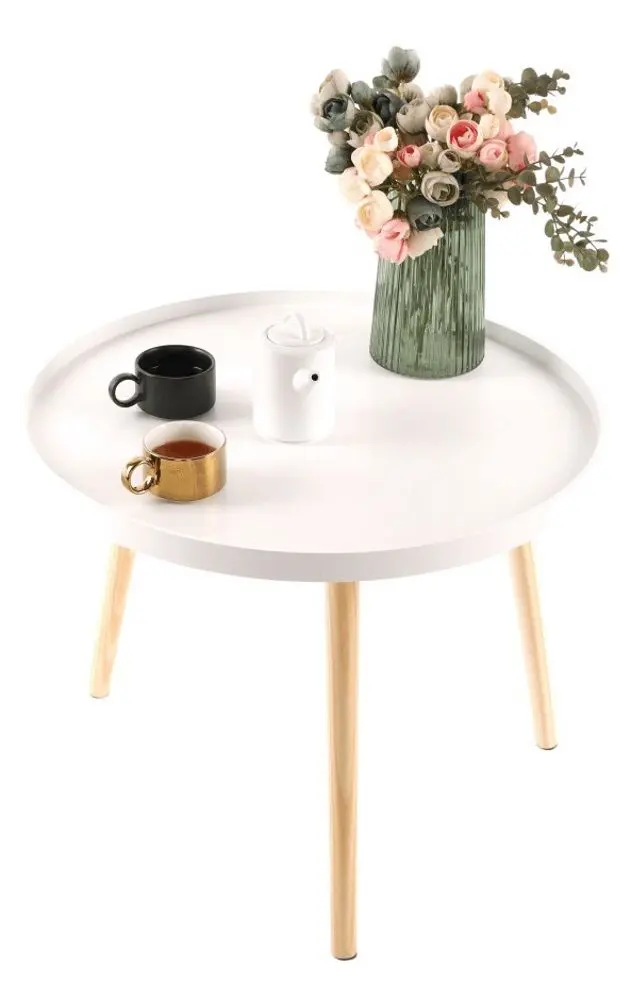 Masa pentru reviste Mobhaus Sanse Typ 1 (White/Natural) - 7