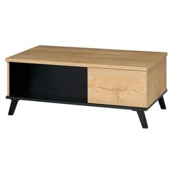 Masa pentru reviste Mobhaus Siran Typ 8 (Lefkas Oak/Black)