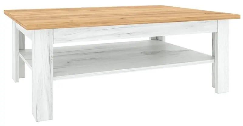 Masa pentru reviste Tempo Kondela Sudbury T2 (Craft Oak Golden/Craft Oak White)