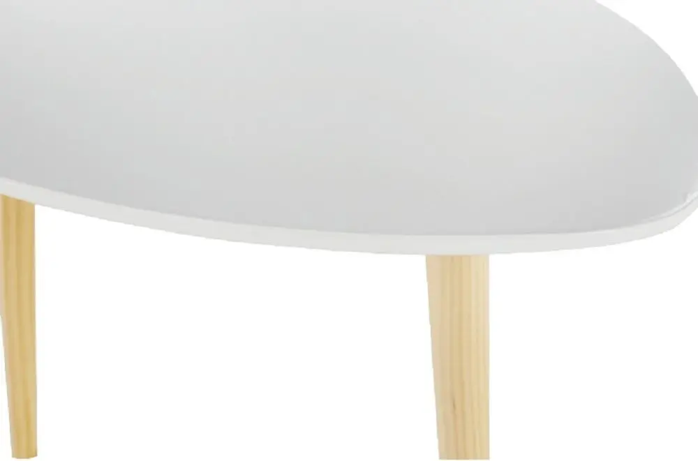 Masa pentru reviste Mobhaus Tavas (White/Natural)