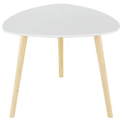 Masa pentru reviste Mobhaus Tavas (White/Natural)