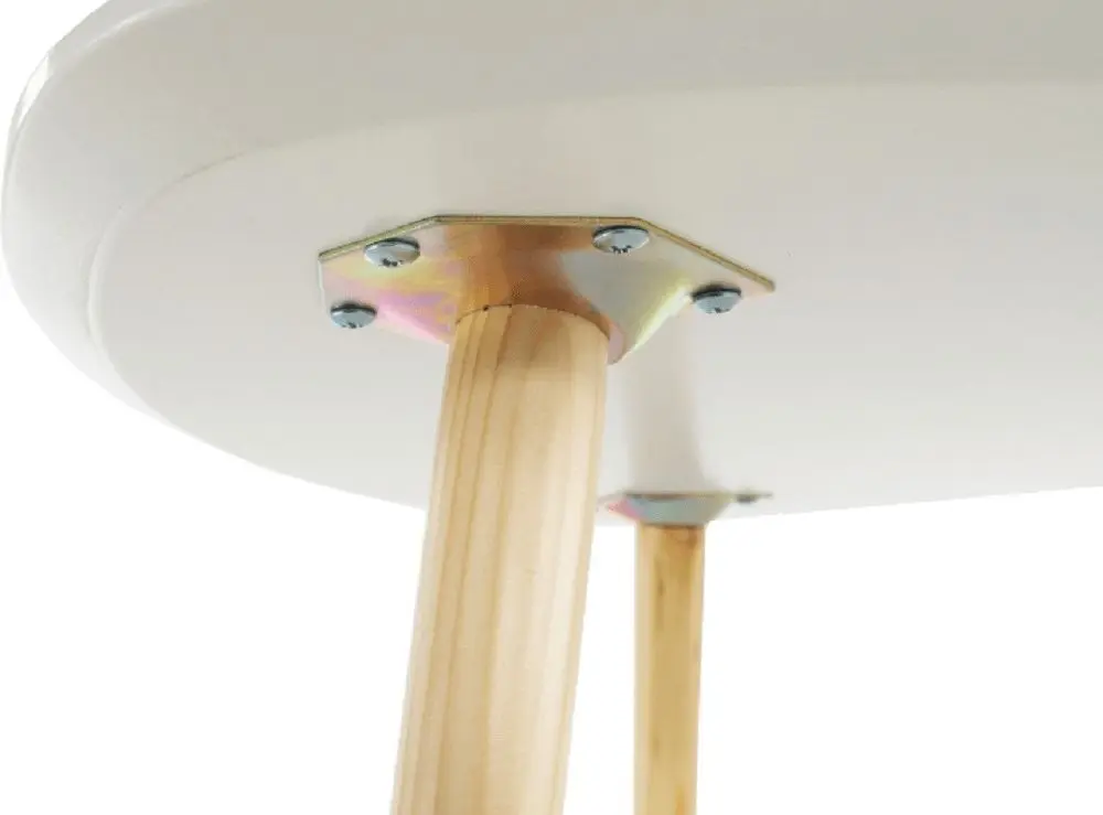 Masa pentru reviste Mobhaus Tavas (White/Natural)