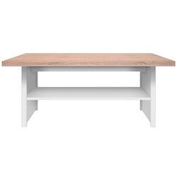 Masa pentru reviste Tempo Kondela Topty 115 (White/Sonoma Oak)