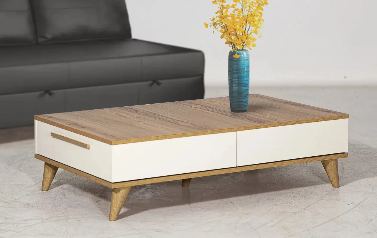 Masa pentru reviste ModaLife Alize (Walnut/White)