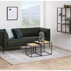 Set masute pentru reviste Modern Home PJJST0302 (Black/Oak)