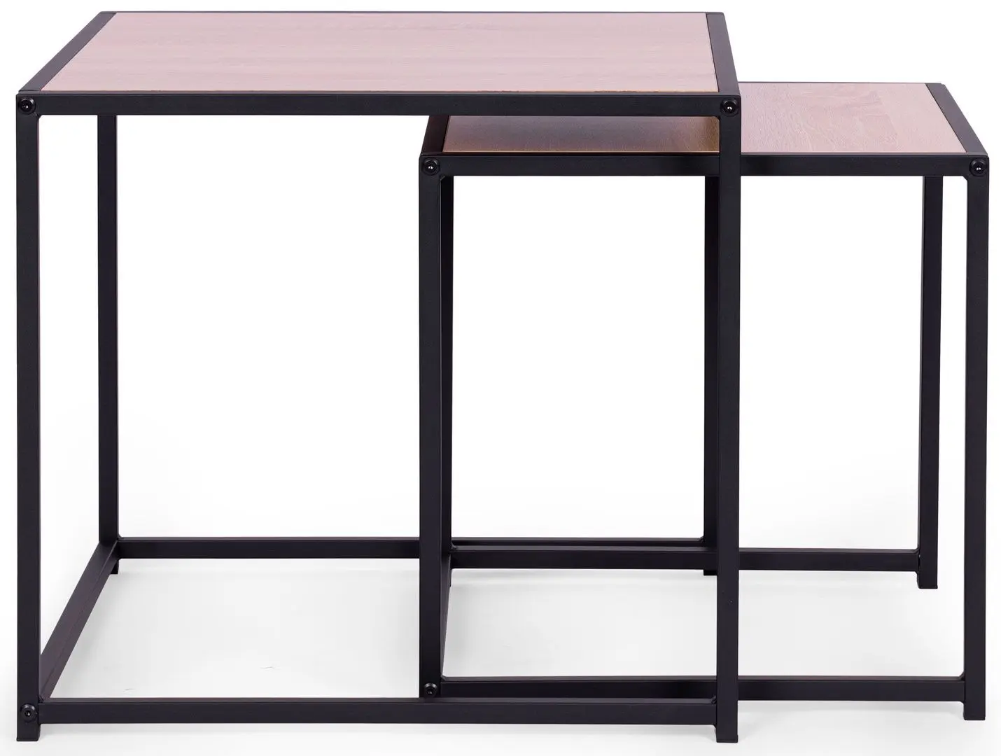 Set masute pentru reviste Modern Home PJJST0302 (Black/Oak)