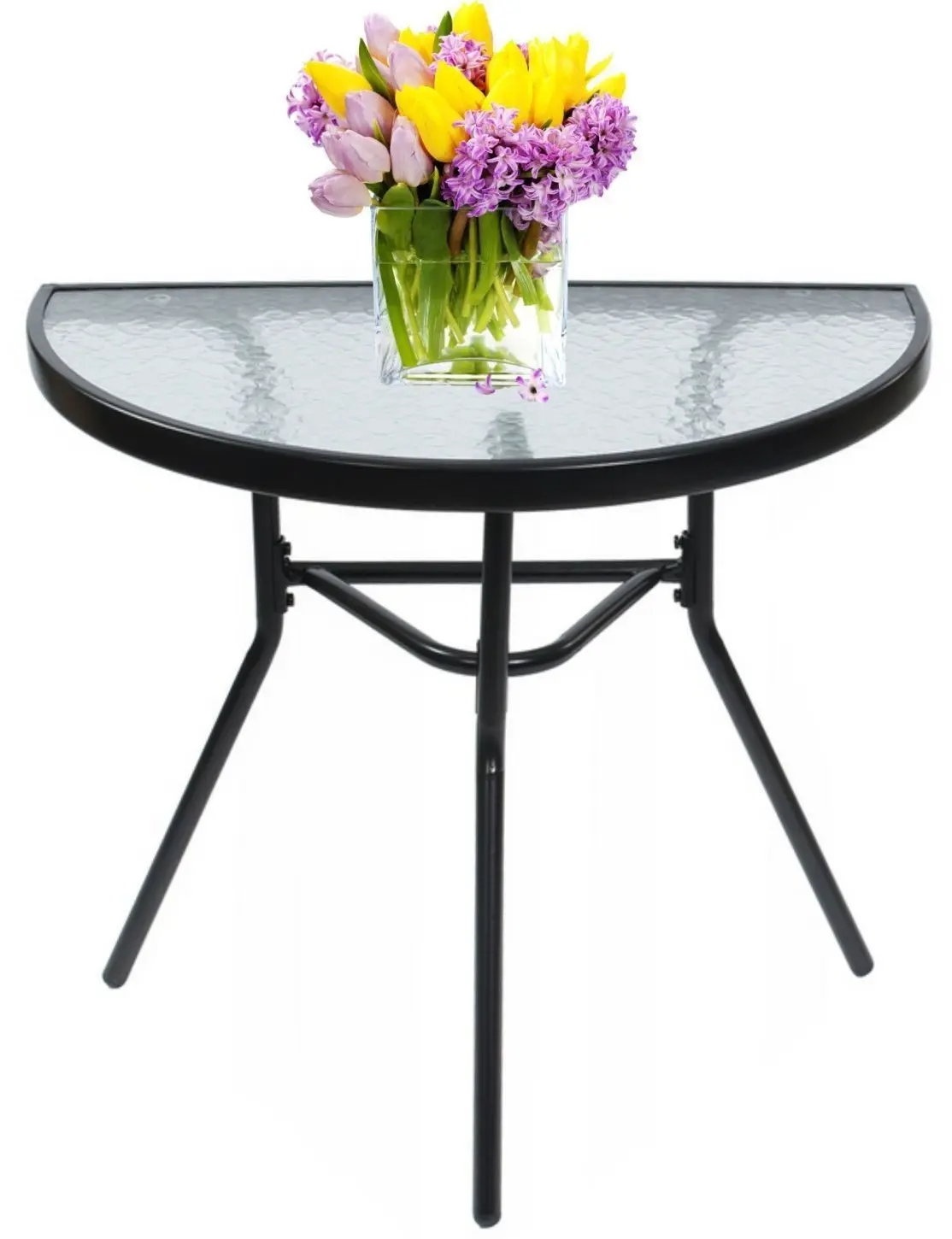 Стол Modern Home G-377 (Black/Transparent) - 2